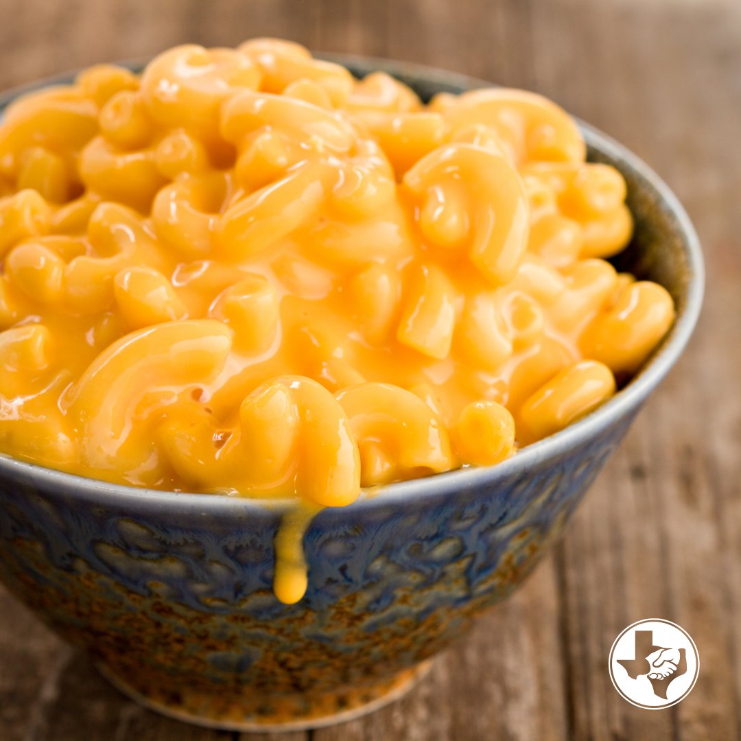 It’s Macaroni Day, y’all! 🧀 And while you’re thinking about dinner, here’s a fun fact:
Macaroni begins with wheat - and Texas farms grow millions of bushels each year. 

Next time you dig into mac &amp; cheese, you might just be enjoying a taste of Texas!

#MacaroniDay #TexasWheat