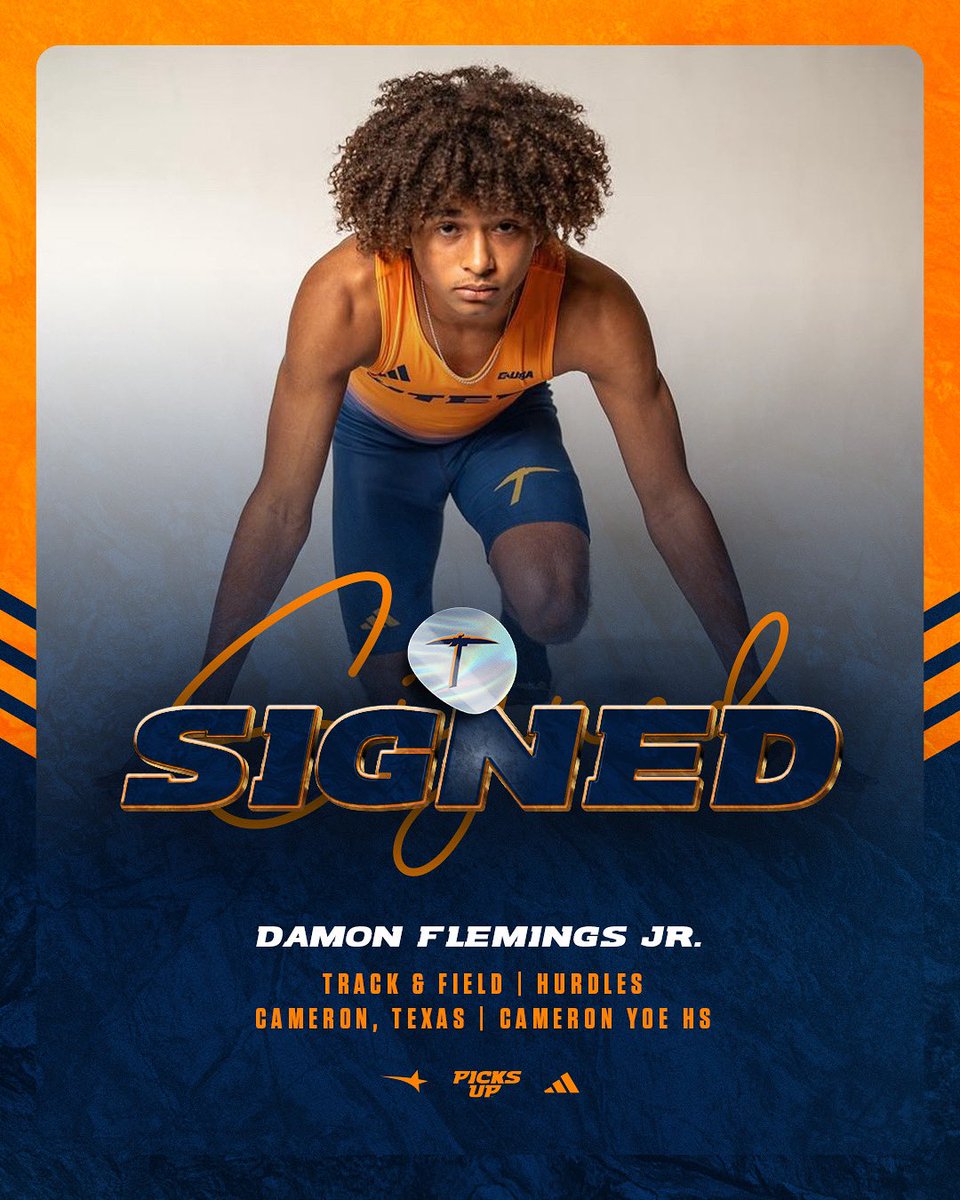 UTEPTrack's tweet image. ๐ผ๐ฒ๐ฐ๐ท๐ฎ๐ญโ๏ธ โ> Damon Flemings, Jr.
WELCOME to the 915โผ๏ธ
Damon is a hurdler from Cameron, Texas, who competed at Cameron Yoe HS ๐จ
#PicksUp โ๏ธ๐ฝ