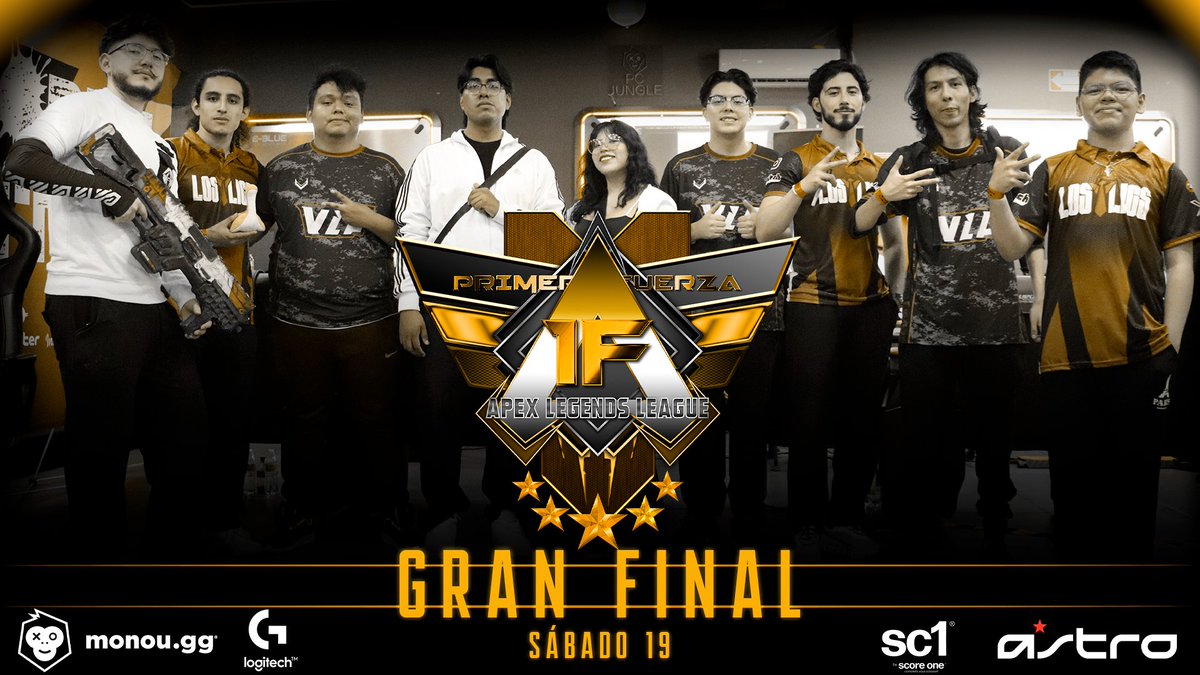 Deporte Digital 01 (@deportedigitalh) on Twitter photo APEX LEGENDS LEAGUE
🟨GRAN FINAL PRIMERA FUERZA
Los mejores 20 equipos competirán por el título de la ALL
🟡SÁBADO 19 21:00 HRS
🟡BATTLE ROYALE
twitch.tv/deportedigital…
<a href="/PlayApex/">Apex Legends</a>
<a href="/PlayApexEsports/">Apex Legends Esports</a>
<a href="/Monougg/">Monou</a>
<a href="/ASTROGaming/">ASTRO Gaming</a>
<a href="/LogitechG/">Logitech G</a>
<a href="/sc1mx/">score one 🎮 sc1</a>
<a href="/EAlatam/">EA Latinoamérica</a>
<a href="/EA/">Electronic Arts</a> APEX LEGENDS LEAGUE
🟨GRAN FINAL PRIMERA FUERZA
Los mejores 20 equipos competirán por el título de la ALL
🟡SÁBADO 19 21:00 HRS
🟡BATTLE ROYALE
twitch.tv/deportedigital…
<a href="/PlayApex/">Apex Legends</a>
<a href="/PlayApexEsports/">Apex Legends Esports</a>
<a href="/Monougg/">Monou</a>
<a href="/ASTROGaming/">ASTRO Gaming</a>
<a href="/LogitechG/">Logitech G</a>
<a href="/sc1mx/">score one 🎮 sc1</a>
<a href="/EAlatam/">EA Latinoamérica</a>
<a href="/EA/">Electronic Arts</a>