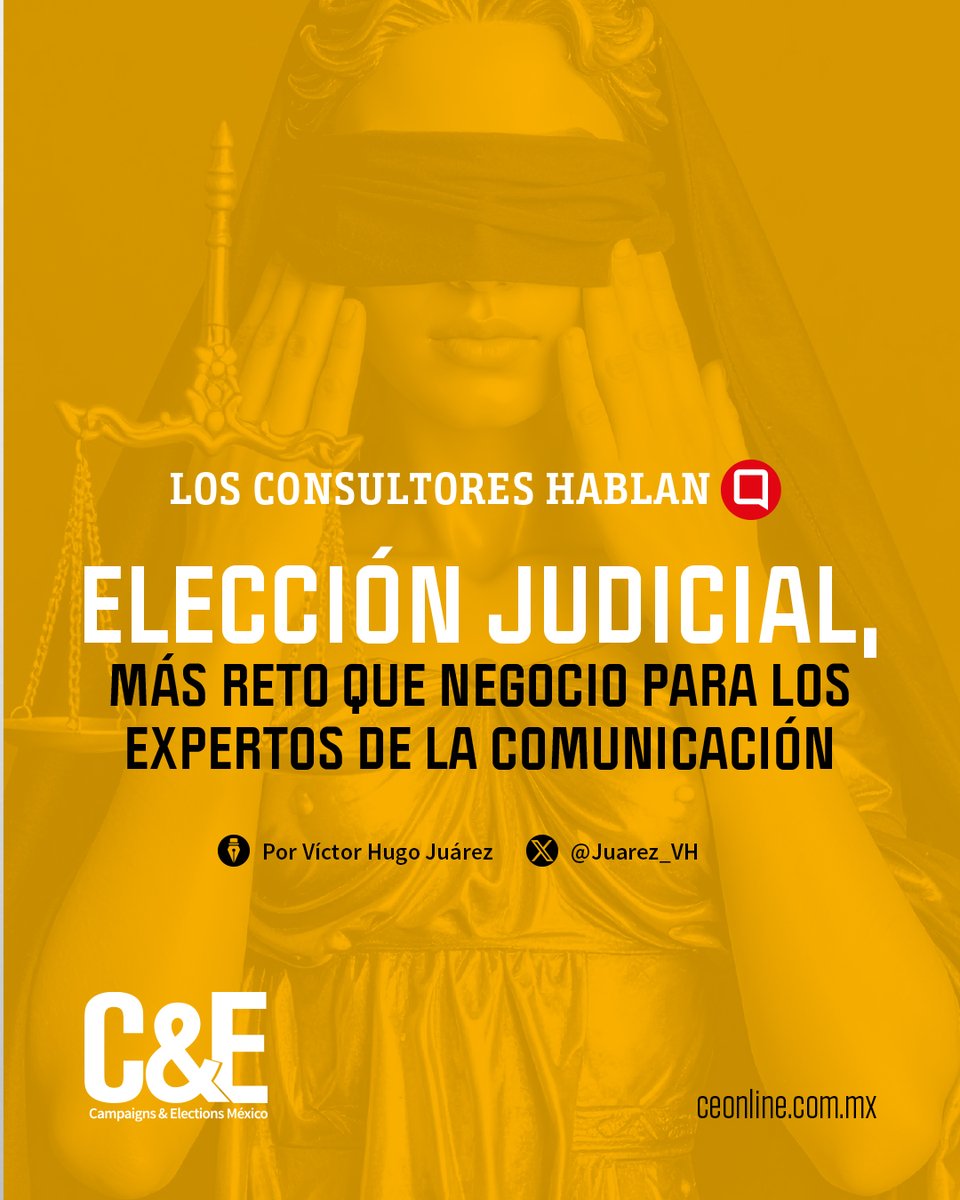 📌 En la edición de Julio 2025 de la Revista C&amp;E encontrarás:

📢 ELECCIÓN JUDICIAL, MÁS RETO QUE NEGOCIO PARA LOS EXPERTOS DE LA COMUNICACIÓN

📝 Por: <a href="/Juarez_VH/">Víctor Hugo Juárez</a>

👀 Busca la revista impresa en tiendas Sanborns, City Market y Walmart Express de todo el país.