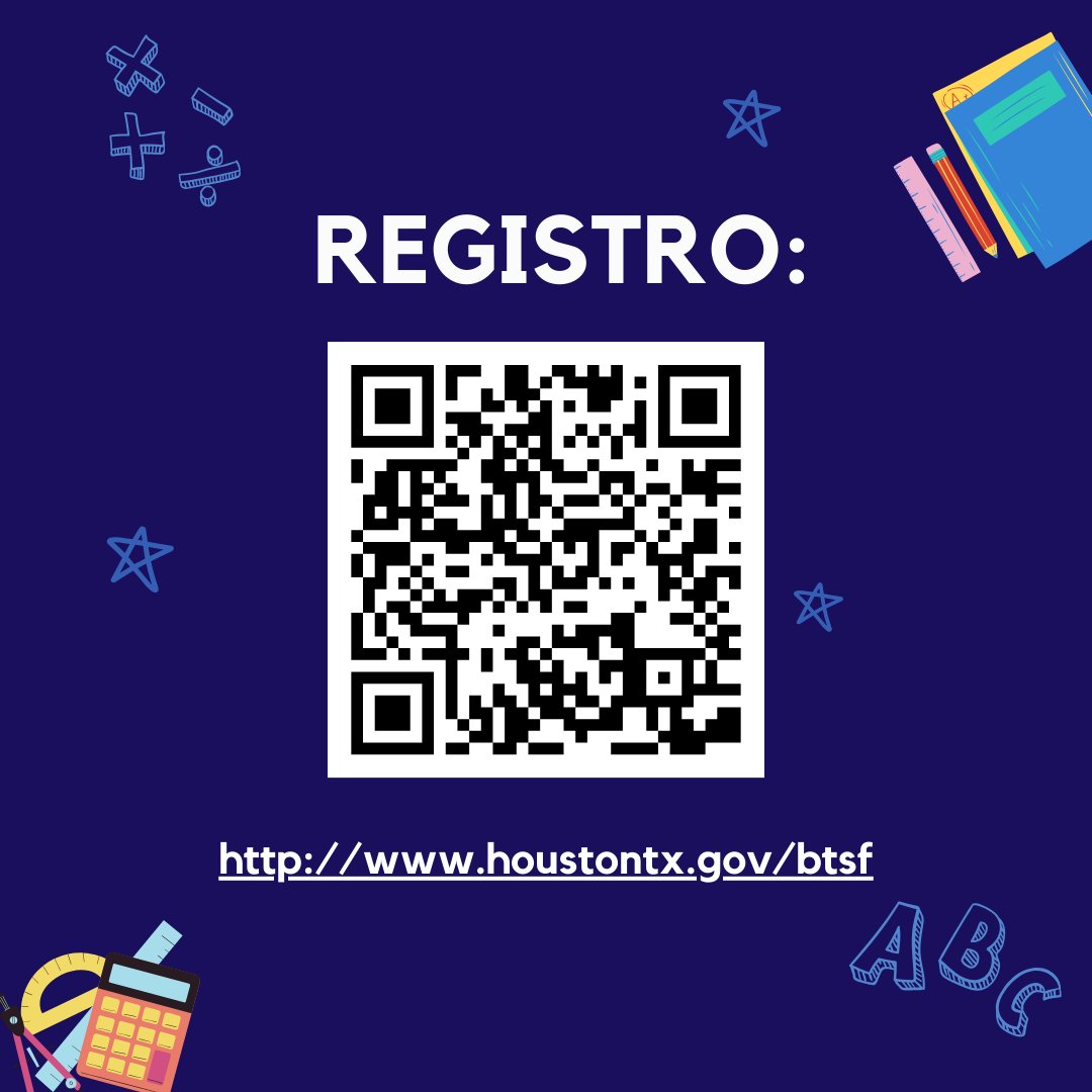 ☀️✏️Influyendo el futuro de Houston, ¡una mochila a la vez! Únase a nosotros en el Centro de Convenciones George R. Brown para el Festival de Regreso a Clases del Alcalde: útiles escolares gratuitos, servicios de salud en el lugar y recursos comunitarios para estudiantes.