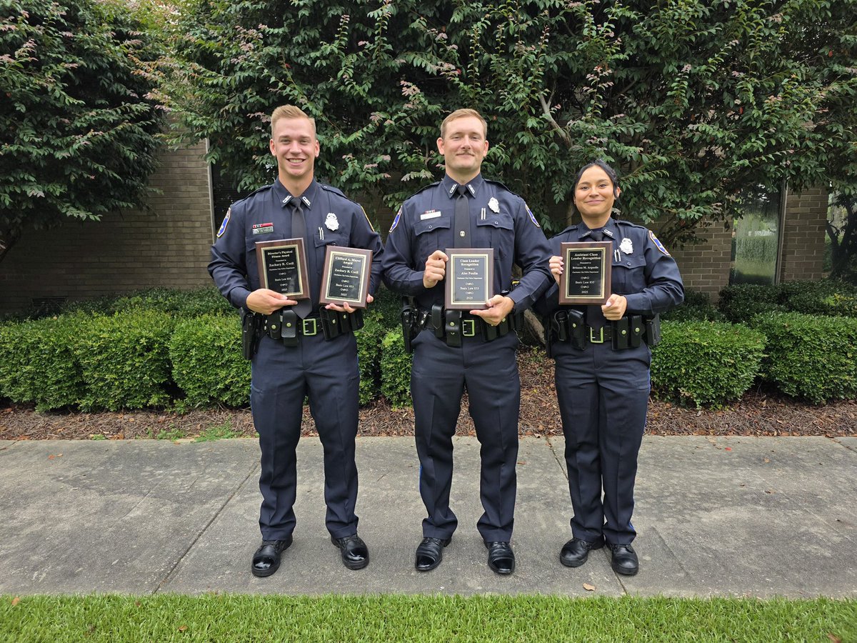 Congratulations to Police Corps Class 18 on graduating from the South Carolina Criminal Justice Academy!

We’re proud to announce that our exceptional officers secured all awards in their class, a true testament to their dedication, discipline, and leadership.

✅Class Leader