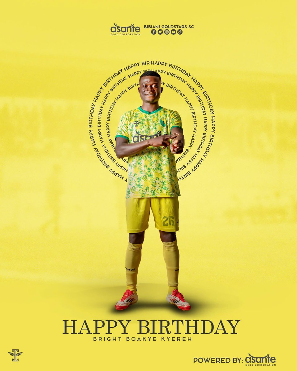 Miners, let's wish our defender Bright Boakye Kyereh a very happy birthday! 

We hope you have a great day! 

 #HappyBirthdayBright