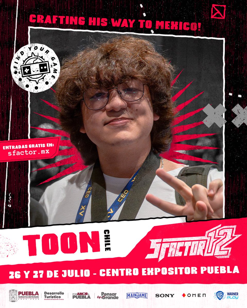 The South has its king! 🇨🇱

He's not just the best in Chile — he's the best in South America at Smash Ultimate. <a href="/ToonJorgitox/">Toon</a> joins the international talent at S FACTOR 12 with his Steve stacked with materials and punishes.

He’s not here to test the waters.
He’s here to