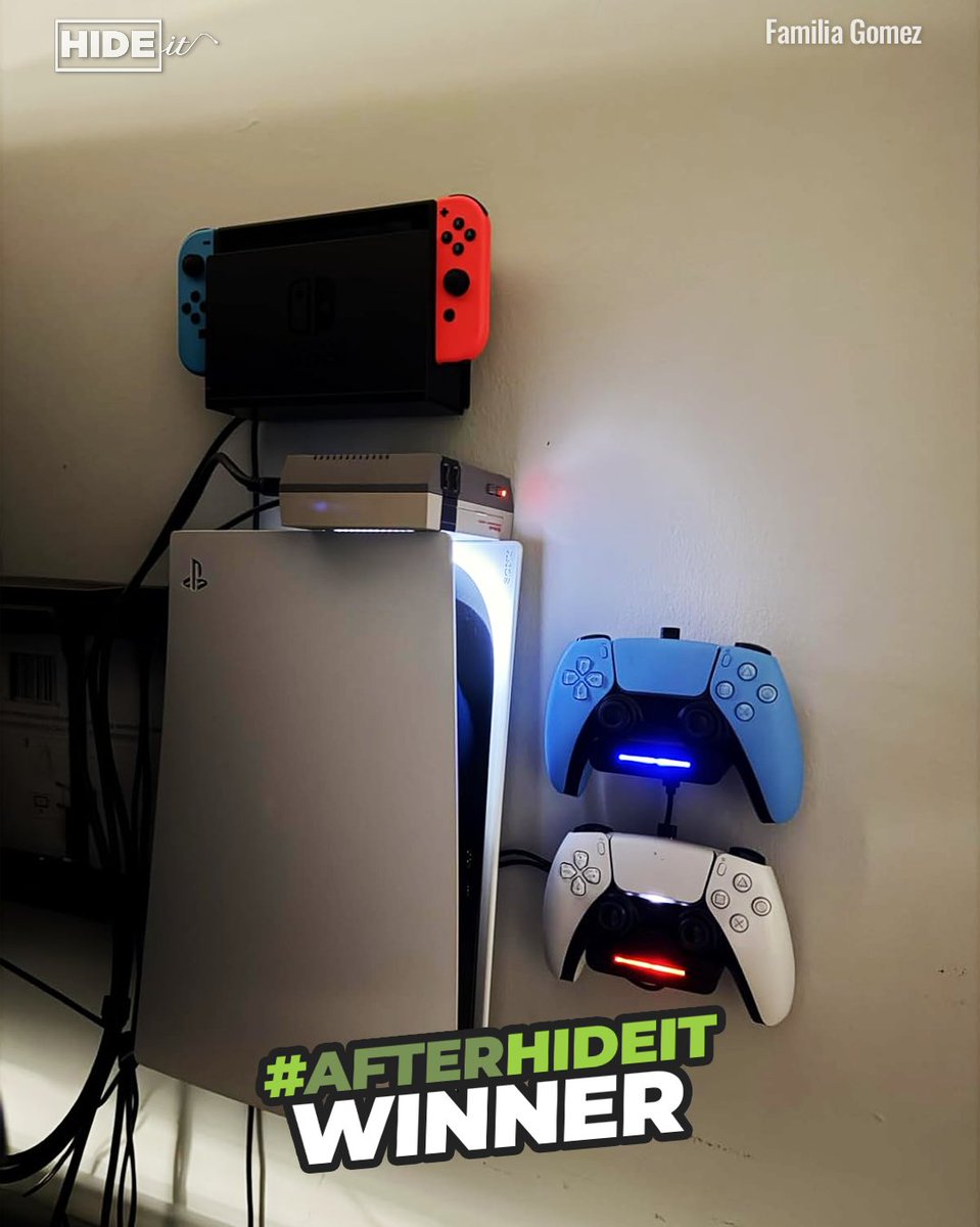 📢 #afterHIDEit WINNER ANNOUNCEMENT! 📢

Congratulations to our June winner, Familia Gomez! 🏆 — total setup goals! 🎮✨

AND, congrats to our lucky voter, @kiralee_x for winning a $50 gift card! 

#GameRoomGoals #afterHIDEit #SetupInspo #HIDEitMounts