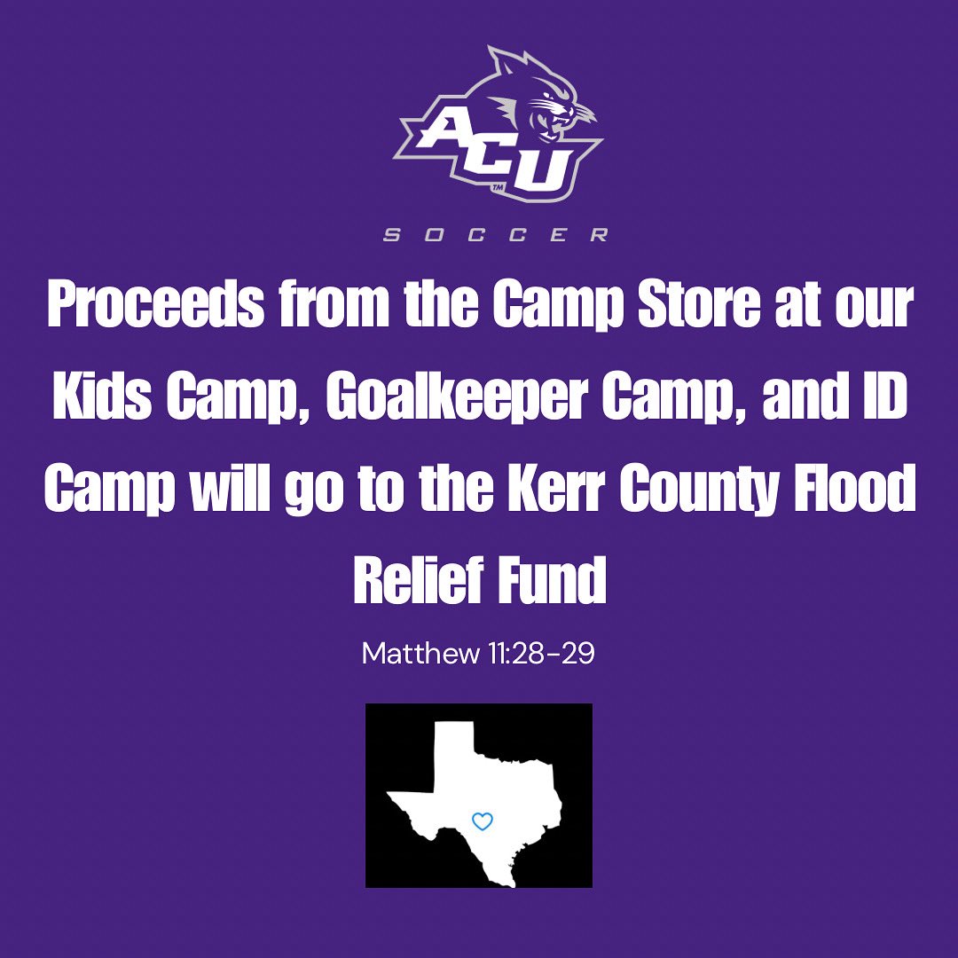 𝐊𝐞𝐫𝐫 𝐂𝐨𝐮𝐧𝐭𝐲 𝐒𝐭𝐫𝐨𝐧𝐠💚

All proceeds from our Camp Store will go to Kerr County Texas for Flood Relief Fund

#ALLIN | #GoWildcats