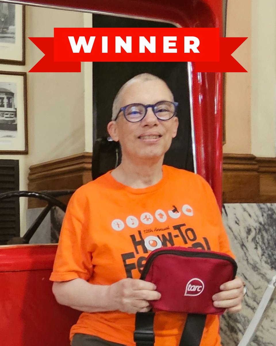 🎉 Congrats to Claudia F—our first #TransitChallenge winner! She won a $50 gift card, a TARC t-shirt &amp; more just for riding the bus! 🚌

Want in? Log your TARC rides now thru July 31 for weekly prizes!

🔗 mailchi.mp/ridetarc/summe… #RideTARC #WinBig