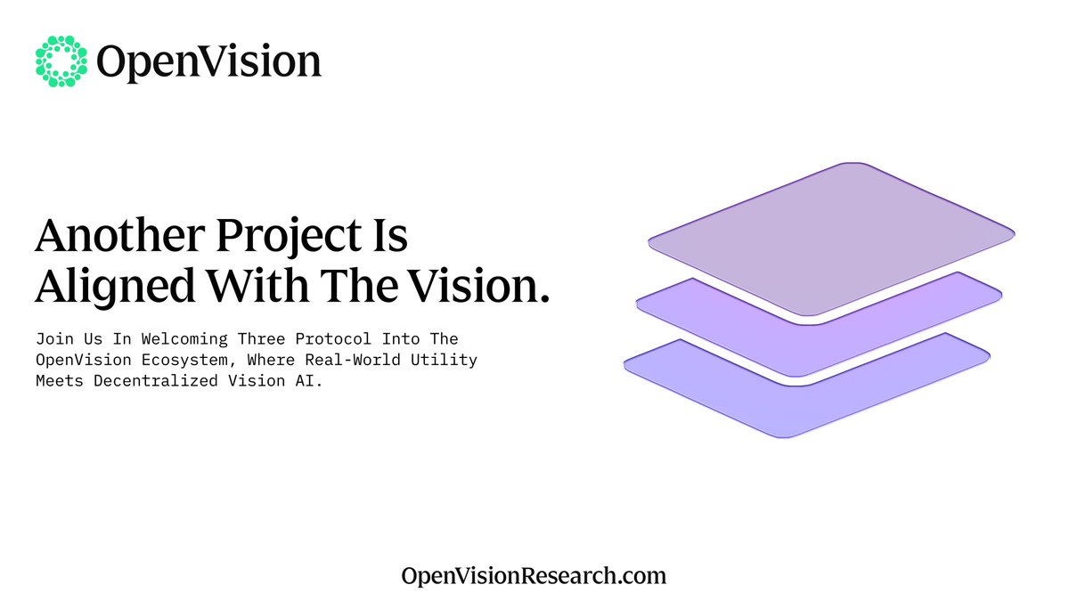 OpenVision (@useopenvision) on Twitter photo OpenVision x <a href="/ThreeProtocol/">Three Protocol</a> š¤
Weāre partnering with Three Protocol to connect vision-powered agents to a decentralized AI layer built for eCommerce, automation, and the future of work.
From $THREE to jobs3.io, the network brings real ownership, coordination, and OpenVision x <a href="/ThreeProtocol/">Three Protocol</a> š¤
Weāre partnering with Three Protocol to connect vision-powered agents to a decentralized AI layer built for eCommerce, automation, and the future of work.
From $THREE to jobs3.io, the network brings real ownership, coordination, and