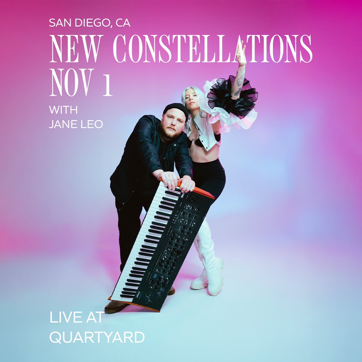 SODA BAR (@sodabarsd) on Twitter photo ON SALE NOW – 11/01 @ Quartyard – New Constellations (<a href="/NCMusic420/">New Constellations</a>) w/ @JaneLeomusic • 🎟: link.dice.fm/newconstellati… ON SALE NOW – 11/01 @ Quartyard – New Constellations (<a href="/NCMusic420/">New Constellations</a>) w/ @JaneLeomusic • 🎟: link.dice.fm/newconstellati…