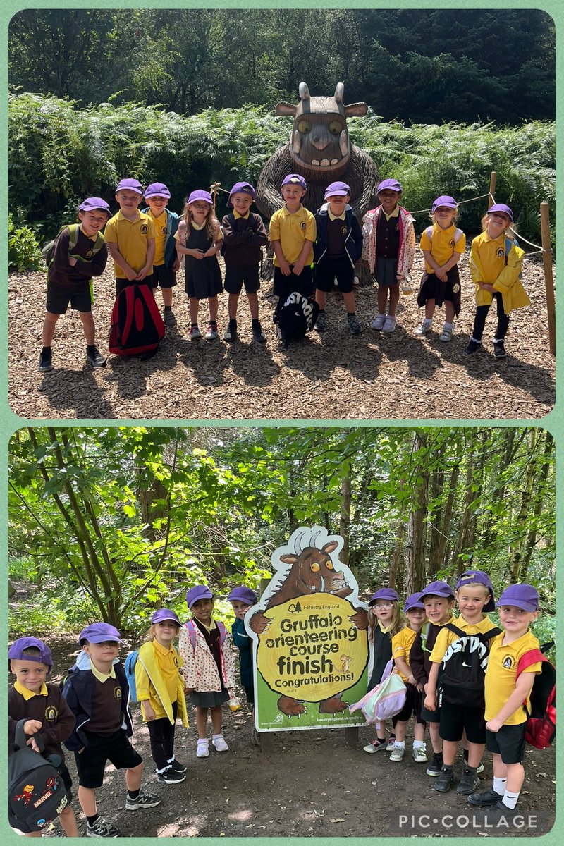 stwinsholywell's tweet image. Dosbarth Glas had a brilliant time at Delamere Forest today completing the Gruffalo orienteering course! Children followed the directions on the map to look for the Gruffalo and his friends! @ForestryEngland 🦊🐭🦉🐍🍃🪵🌳