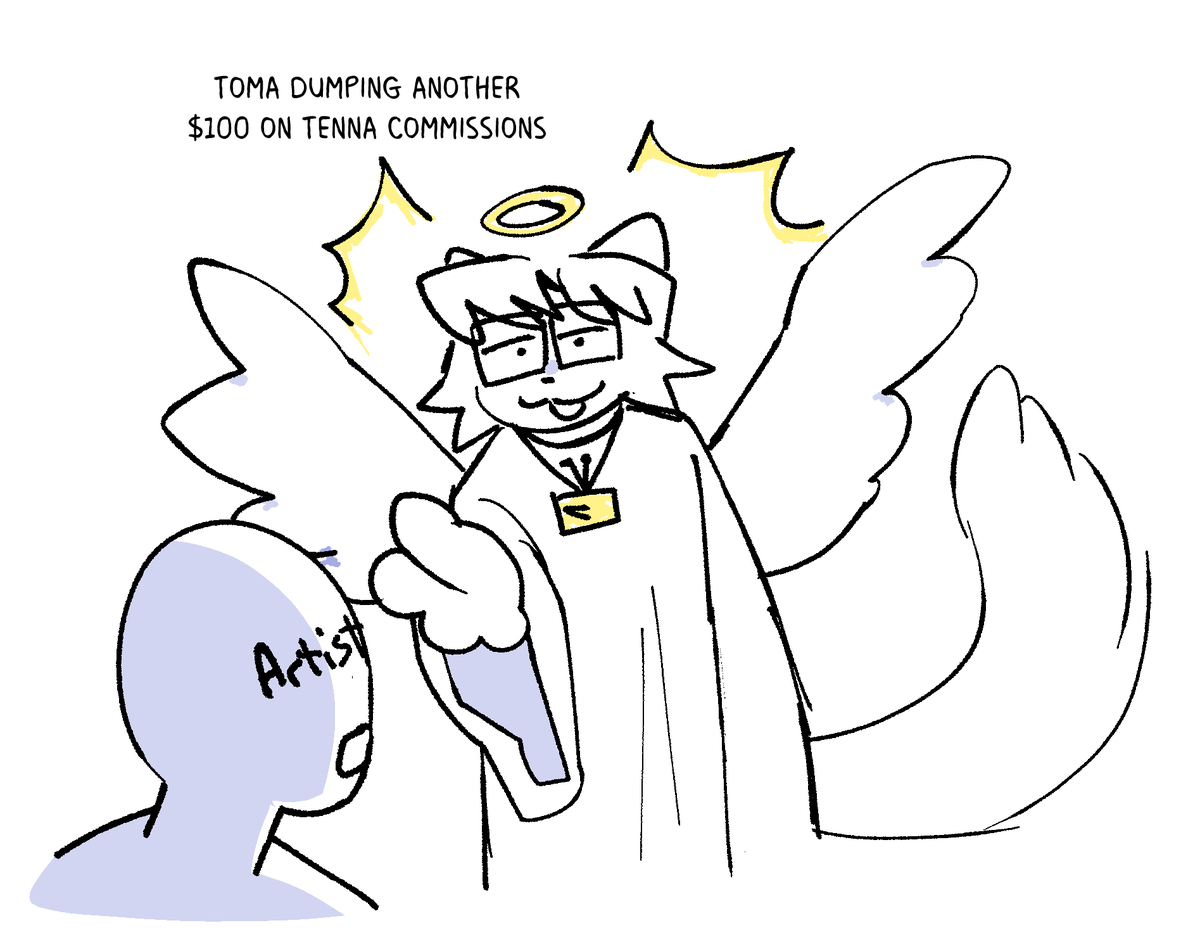 tomaneko_art's tweet image. Yeah I can't stop spending money on him sorry family yall are gonna have to starve a little longer