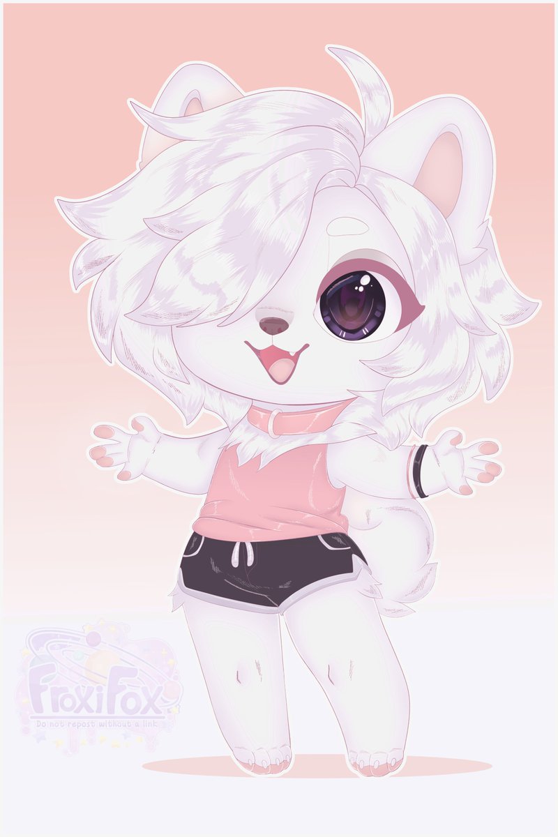 My artfight attack on <a href="/DanomilHux/">Dano 🍑</a> 
I couldn't get past your charming character, she reminds me of a marshmallow, so sweet and tender!
#artfight2025 #artfight #Artfightteamcrystals