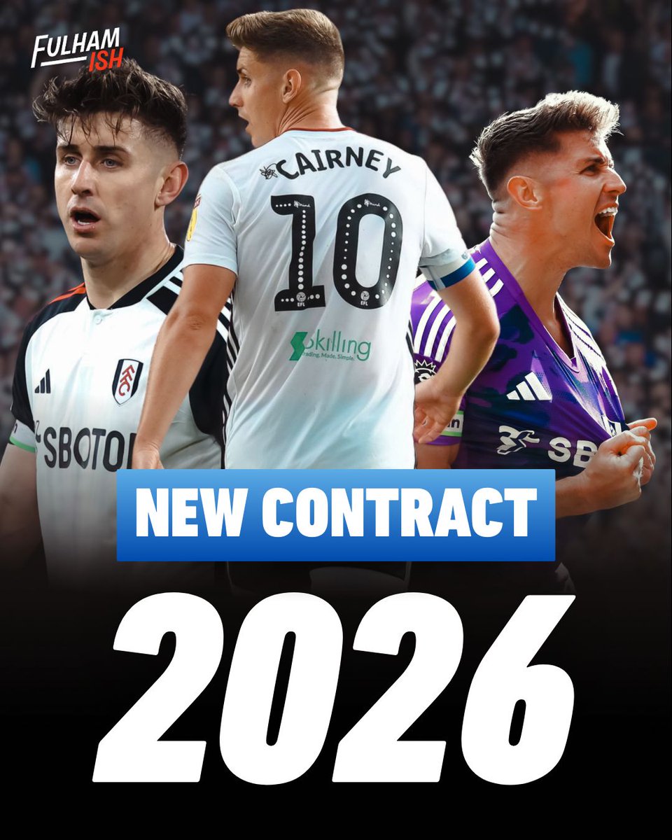 Fulhamish (@fulhamishpod) on Twitter photo One more year, one more year Tom Cairney!
Our skipper 🤍🖤 One more year, one more year Tom Cairney!
Our skipper 🤍🖤