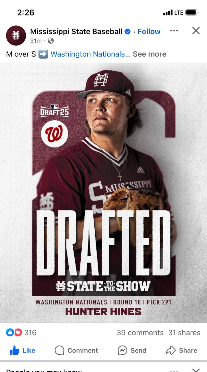Congratulations Hunter!