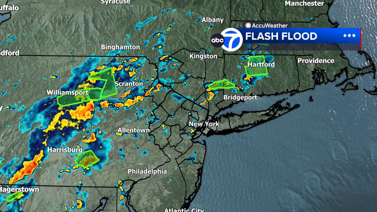A flash flood warning is in effect. Go to abc7ny.com/weather/ for more details.