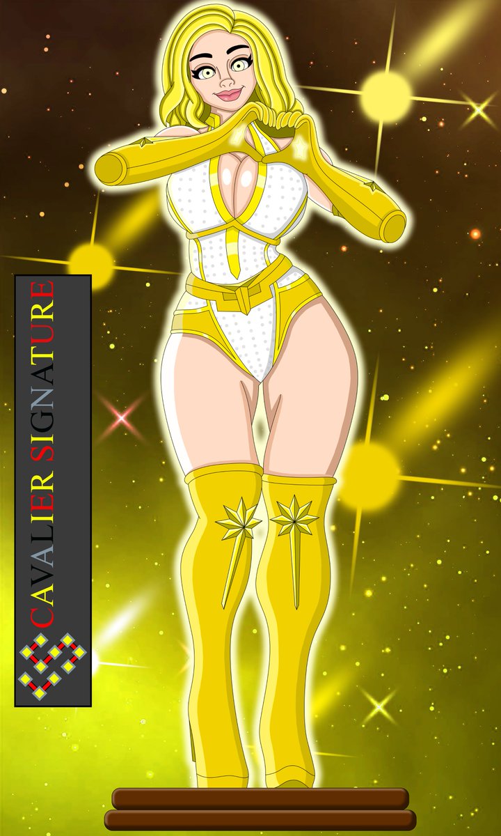 XEKS8991's tweet image. Hey everyone, what&apos;s up? Here’s a 2D recreation of a 3D model of Starlight from the Boys, done by the talented @Chepac_3d.