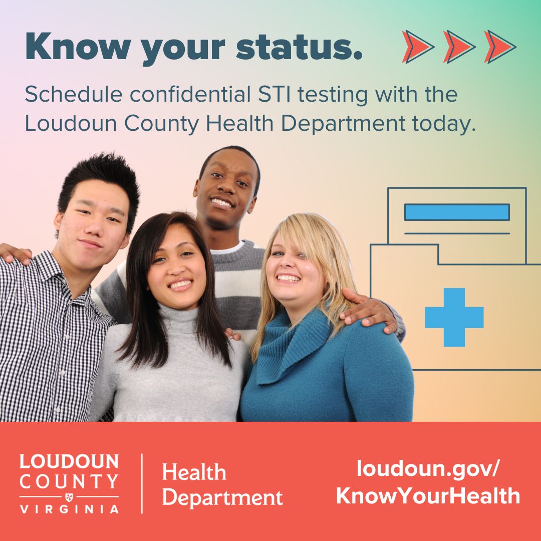 Sexually transmitted infections (STIs) are among the most common public health problems worldwide, especially among adolescents and young adults.

Now is the time to #KnowYourHealth. At the #Loudoun County Health Department, testing is confidential.

 loudoun.gov/KnowYourHealth