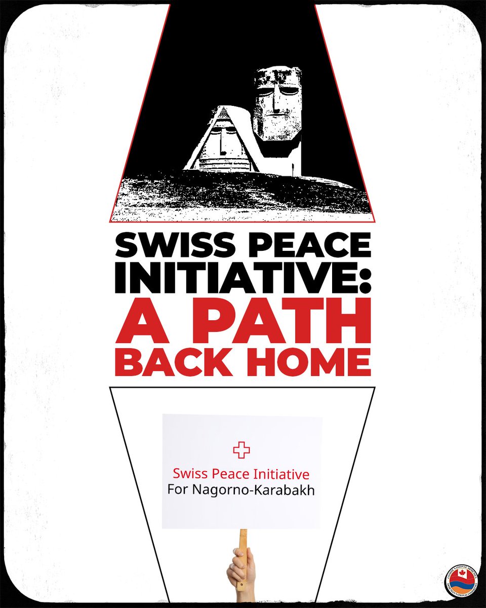 ancc_cnac's tweet image. The Swiss Peace Initiative is a crucial step toward lasting peace in Artsakh.
At its heart lies a simple yet powerful principle: The forcibly displaced indigenous Armenians of Artsakh must safely and securely return to their ancestral homeland.
Peace without justice is fragile.…