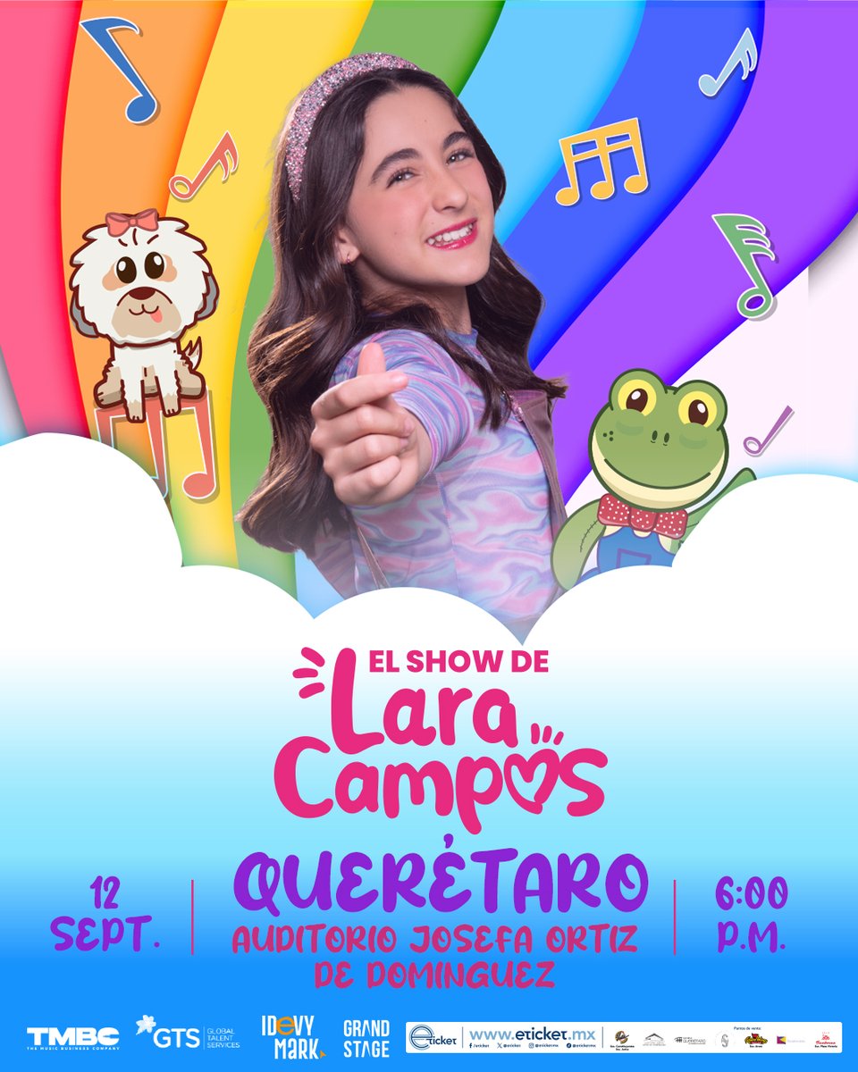 🎶 ¡La aventura musical de Lara Campos llega a Querétaro! 💞

Boletos ya a la venta en eticket.mx 🎟️ y puntos de venta autorizados 📍