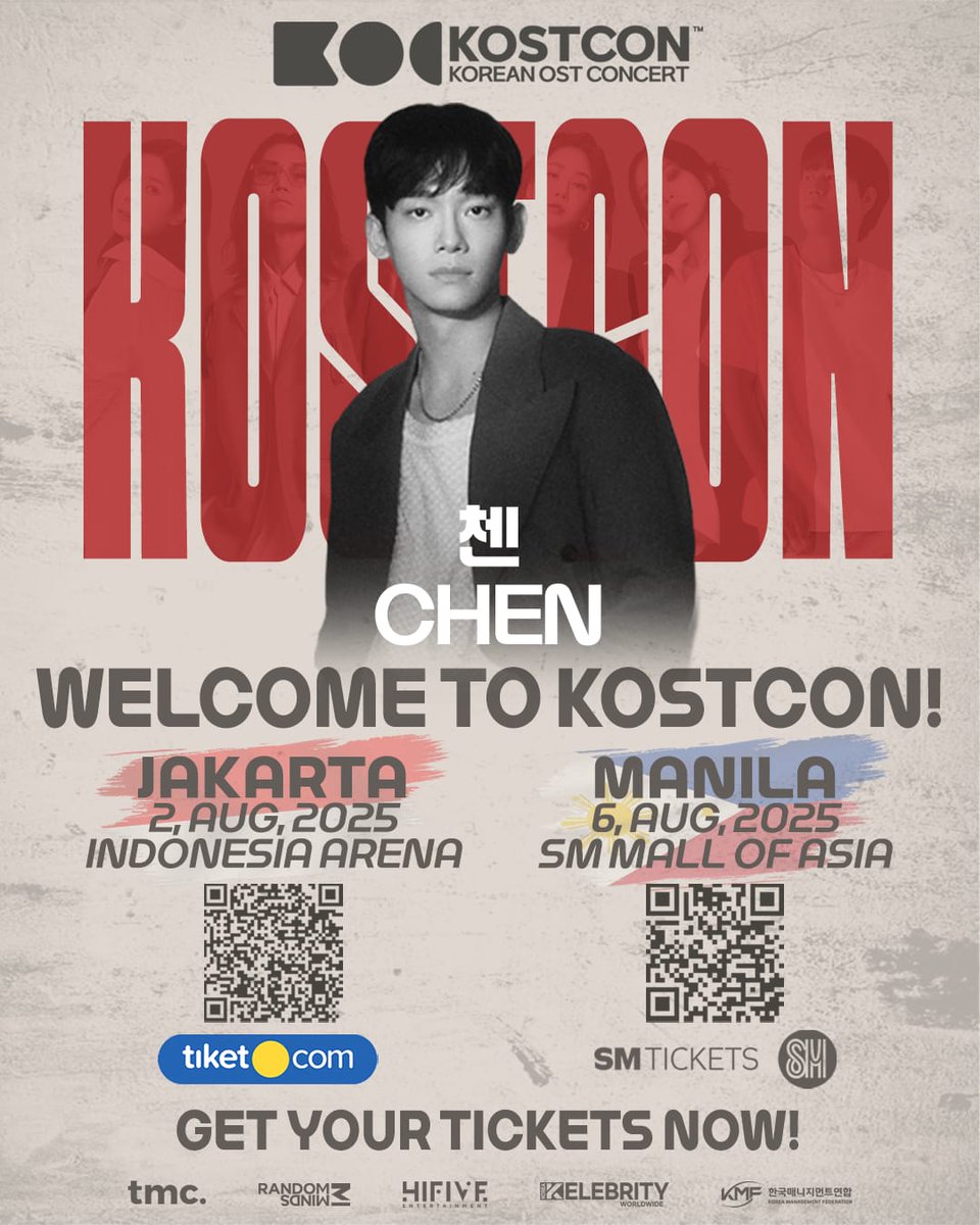 We are thrilled to have CHEN join the KOSTCON STAGE
Jakarta on Aug 2 🇮🇩
Manila on Aug 6 🇵🇭
Grab your tickets before they’re gone!
👉🏻linktr.ee/KOSTCON