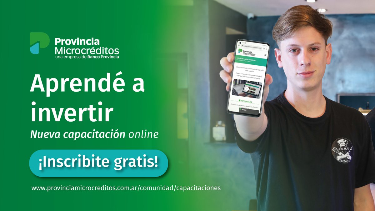 pMicrocreditos's tweet image. 🙌 Si sos cliente/a de Provincia Microcréditos, con tu número de DNI podés acceder nuestro portal de capacitaciones🎓:
provinciamicrocreditos.com.ar/comunidad/capa…
✅ Certificación oficial
✅ Gratuito
¡Sumate y aprendé a invertir!
#ProvinciaMicrocréditos #EducaciónFinanciera