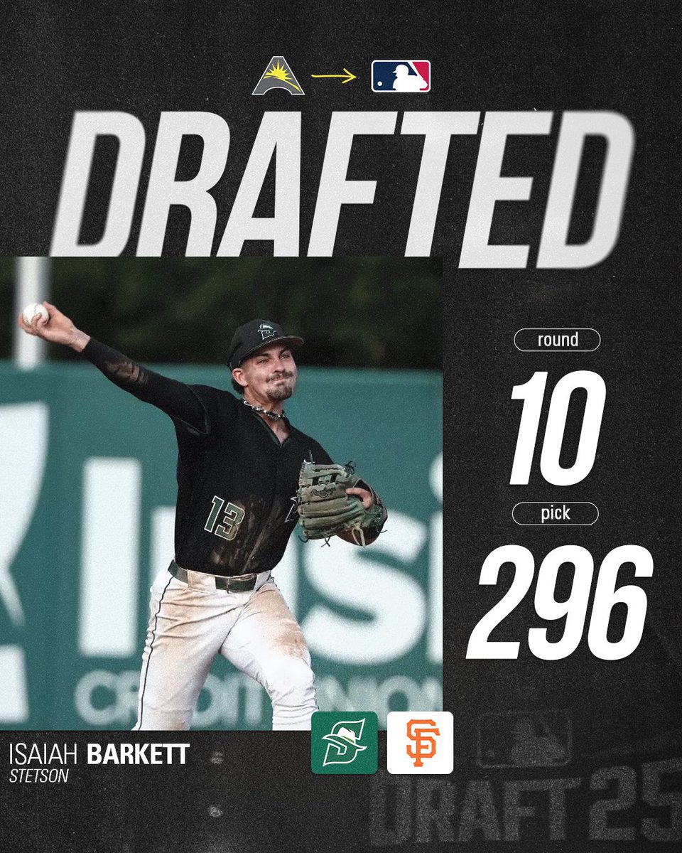 Congratulations to Isaiah Barkett on being selected by the San Francisco Giants in the MLB Draft!
<a href="/SFGiants/">SFGiants</a> 
<a href="/BarkettIsaiah/">Isaiah Barkett</a> 
#OviedoLionsAlum🦁 #OviedoMade
