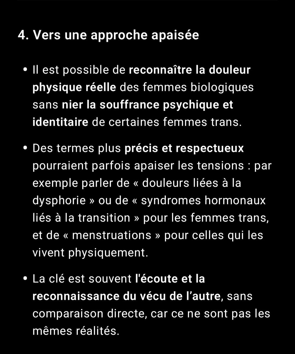 Franchement, si on peut arrêter ce débat et toutes s'unir car là vous m'éclatez toutes les ovaires.
