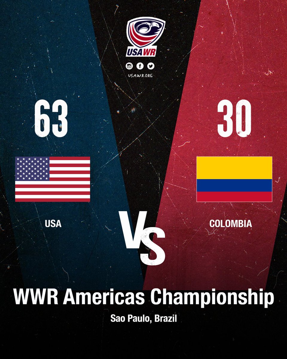 USA Wheelchair Rugby (@usawchrugby) on Twitter photo Final Score
USA (63) - Colombia (30)
Time to play for the 🏆! After a big win over Colombia, we will face the winner of tonight's match between Canada and Brazil for the gold medal tomorrow at 4 p.m. CT (time subject to change). Let's finish strong! 🇺🇸
<a href="/ww_rugby/">World Wheelchair Rugby</a> Final Score
USA (63) - Colombia (30)
Time to play for the 🏆! After a big win over Colombia, we will face the winner of tonight's match between Canada and Brazil for the gold medal tomorrow at 4 p.m. CT (time subject to change). Let's finish strong! 🇺🇸
<a href="/ww_rugby/">World Wheelchair Rugby</a>