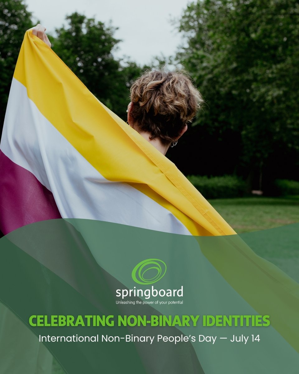 OpSpringboard's tweet image. Today, #Springboard celebrates those who live authentically outside the traditional categories, carving out space for self-expression and truth.
🌟 #NonBinaryVisibility #BeyondTheBinary #AuthenticVoices