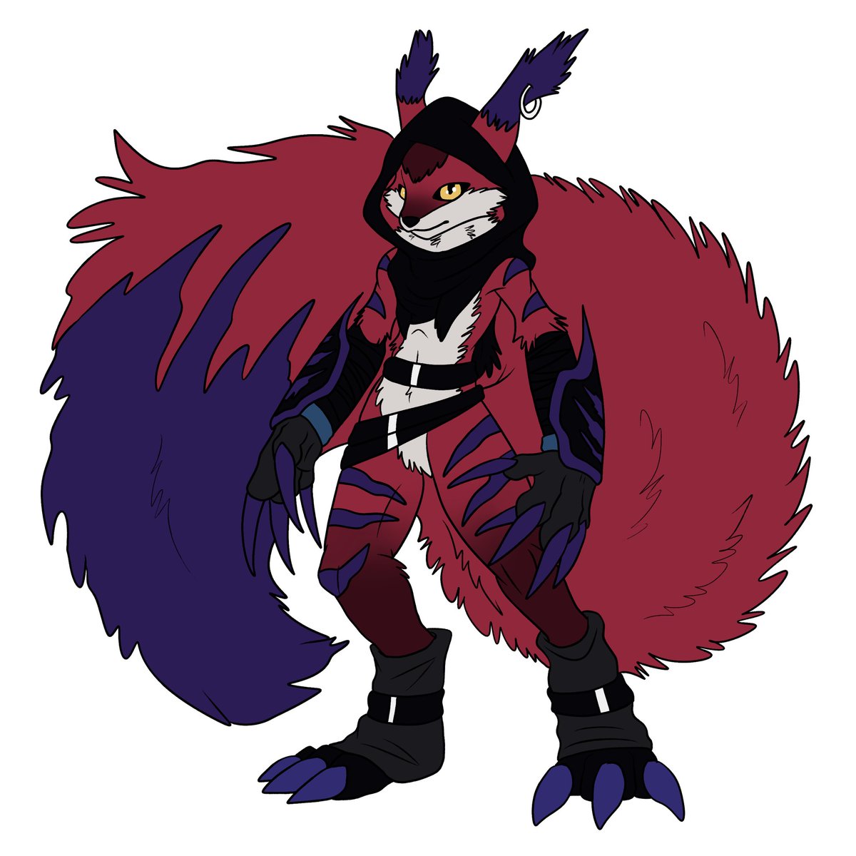 S0ulR0tten's tweet image. Something different today.
Little Art Trade I had with AtomicStarCat!
I had the pleasure to design this Rookie/Champion Level combination.
Enjoy!
#Digimon #digimonoc #digimonart #digifake #digitalart