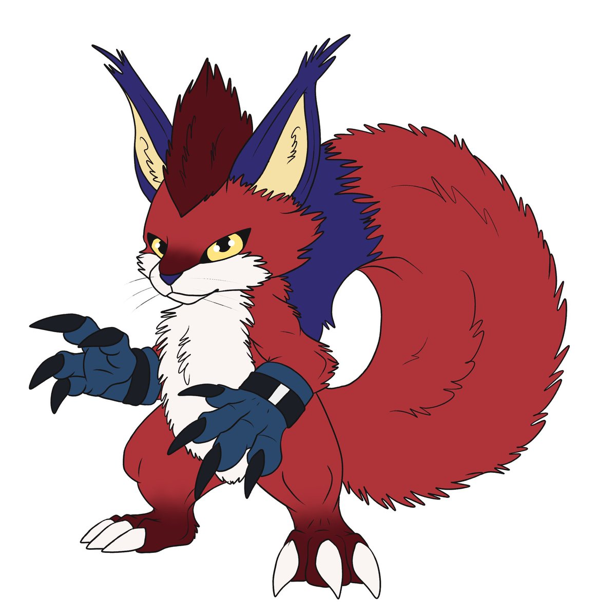 S0ulR0tten's tweet image. Something different today.
Little Art Trade I had with AtomicStarCat!
I had the pleasure to design this Rookie/Champion Level combination.
Enjoy!
#Digimon #digimonoc #digimonart #digifake #digitalart