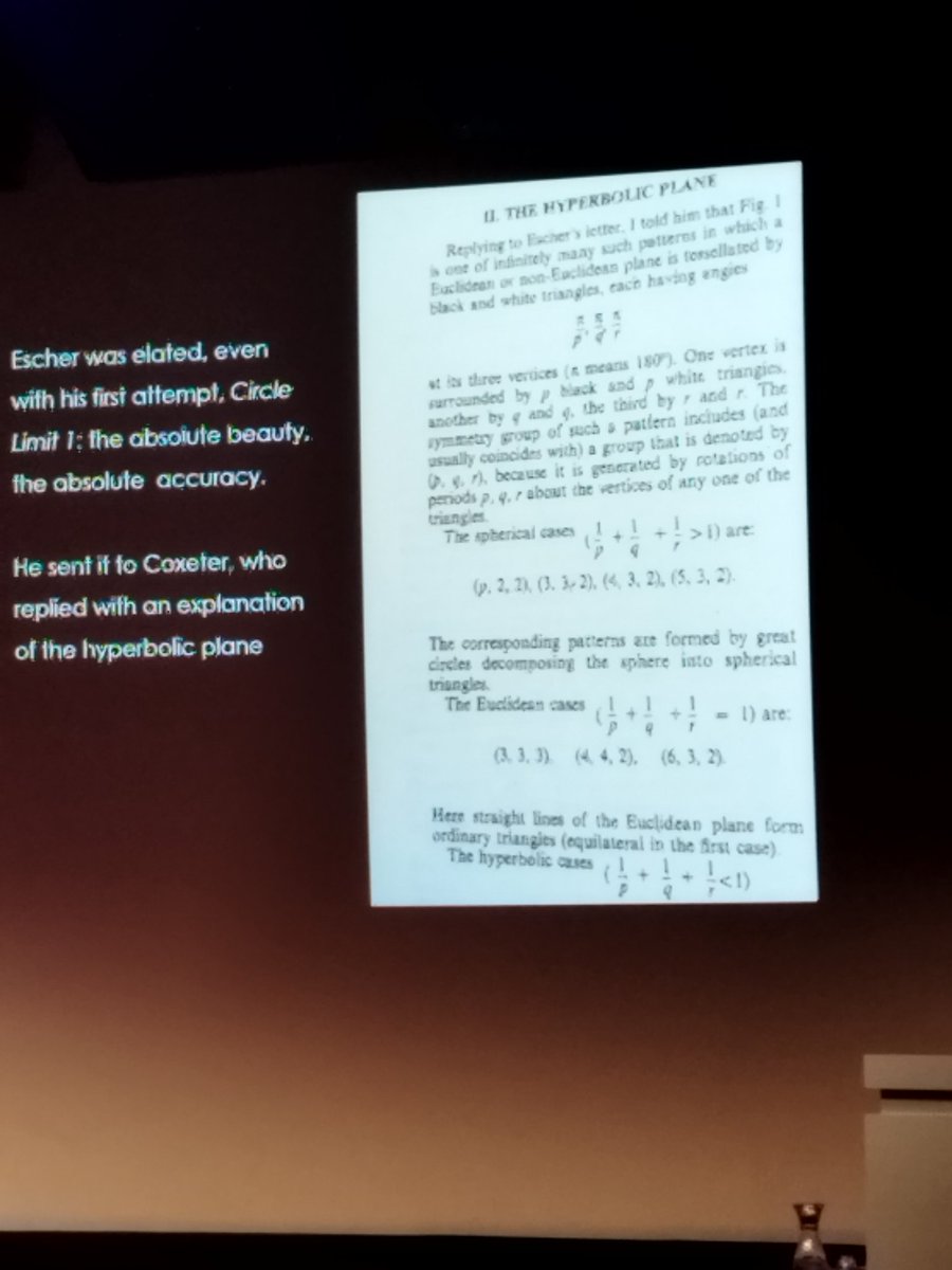 First day of Bridges: Arts &amp; Mathematics conference
Just wonderful! 
#bridgesmathart #tue