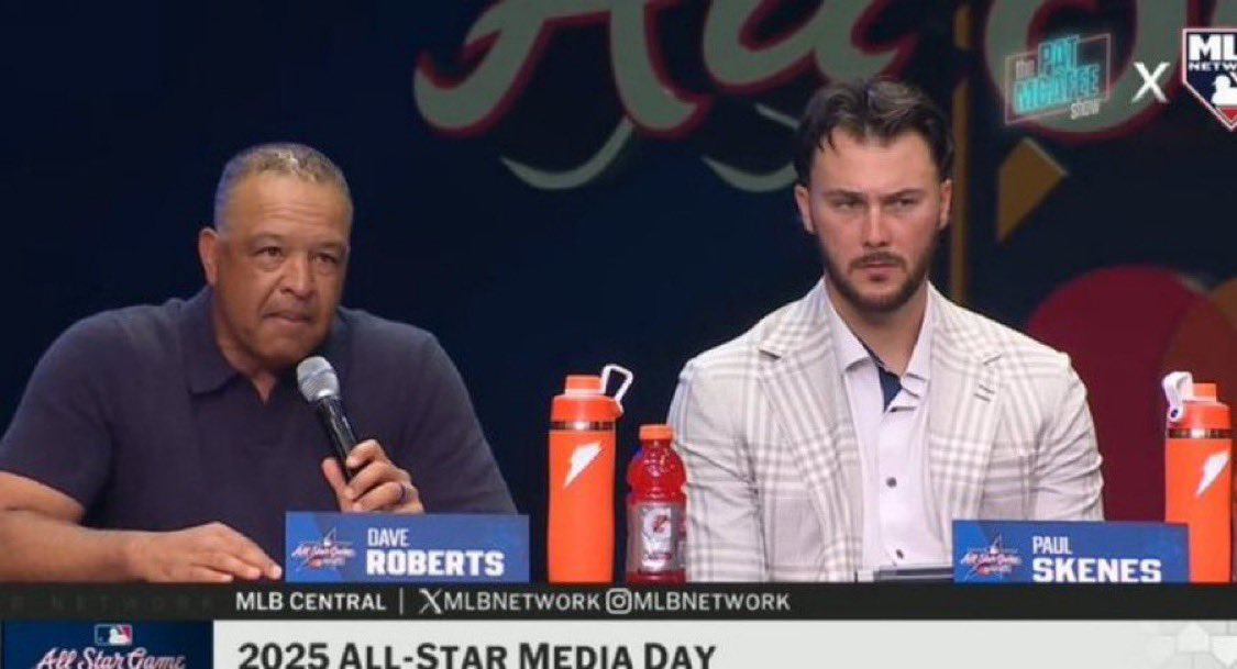 Maska Fierros (@maskaf56959) on Twitter photo This is the press conference I want to see in the next few days when the Dodgers acquire Paul Skenes from the <a href="/Pirates/">Pittsburgh Pirates</a>. This is the press conference I want to see in the next few days when the Dodgers acquire Paul Skenes from the <a href="/Pirates/">Pittsburgh Pirates</a>.