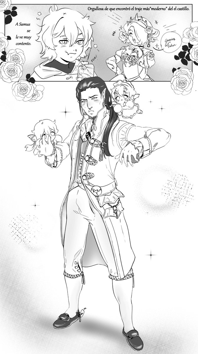 Todo sea por complacer a mi huésped, (Samus) gracias a Falrus, mi cuidador de dragones por posar para la foto, que fue totalmente voluntario y sin ocupar mi hipnotismo ¿Cierto?🌝