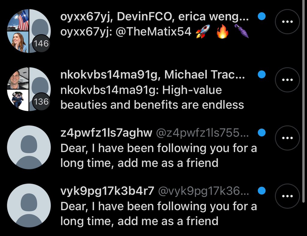 Alright, I’m closing my <a href="/X/">X</a> DMs. I have reported probably 1000 messages like this. The lack of bot control and the lack of a fast report-as-spam-and-block-and-delete option makes the entire DM feature unusable altogether.

You can still find ways to contact me at