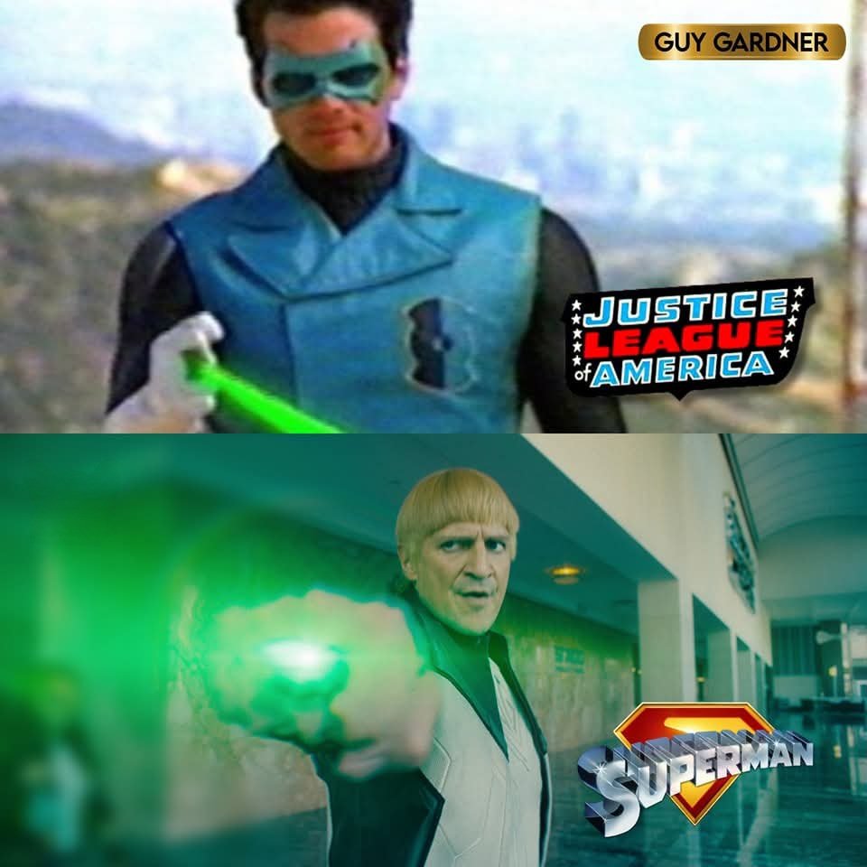 Green Lantern Guy Gardner in Justice League Of America (1997) vs. Green Lantern Guy Gardner in Superman (2025)! My how far we've come!:💚