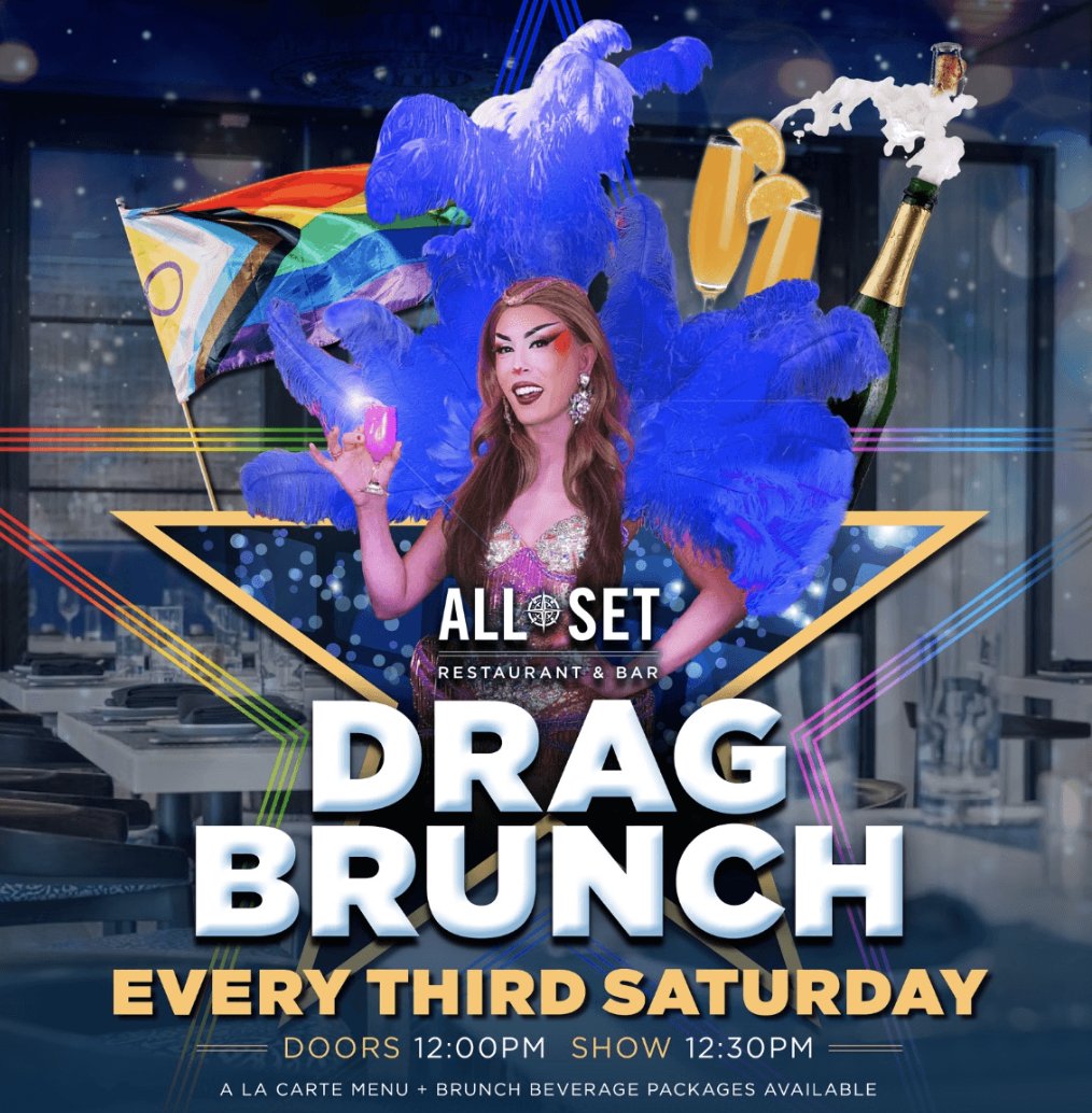 Nycci Nellis (@nyccinellis) on Twitter photo Join All Set every 3rd Saturday for an unforgettable show 💃✨ $10 covers admission & performances 🎟️ Doors at 12PM, show at 12:30PM ⏰ A la carte brunch + drinks 🍳🍹 Reservations for now open!! <a href="/allsetDTSS/">All Set Restaurant</a>
exploretock.com/allsetrestaura… Join All Set every 3rd Saturday for an unforgettable show 💃✨ $10 covers admission & performances 🎟️ Doors at 12PM, show at 12:30PM ⏰ A la carte brunch + drinks 🍳🍹 Reservations for now open!! <a href="/allsetDTSS/">All Set Restaurant</a>
exploretock.com/allsetrestaura…