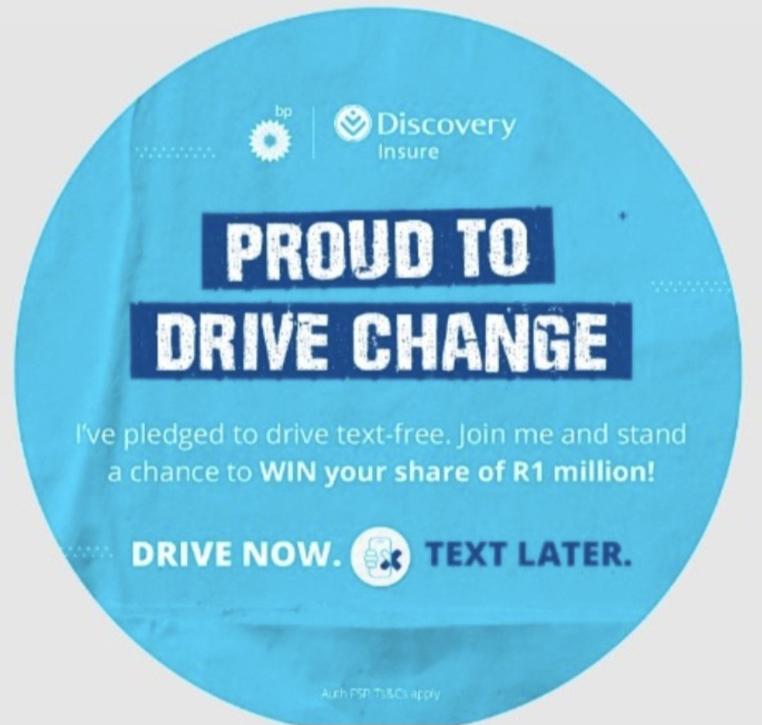 chubbydollie's tweet photo. @Discovery_SA @bp #DriveNowTextLater 
#BetterWithDiscoveryInsure https://t.co/Mk79Yb3HgN