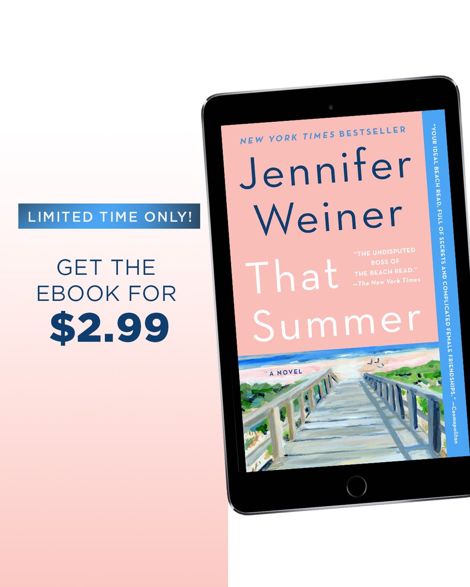 AtriaBooks's tweet image. LIMITED TIME ONLY!
Grab your next Summer read for just $2.99 all month long! 📖☀️