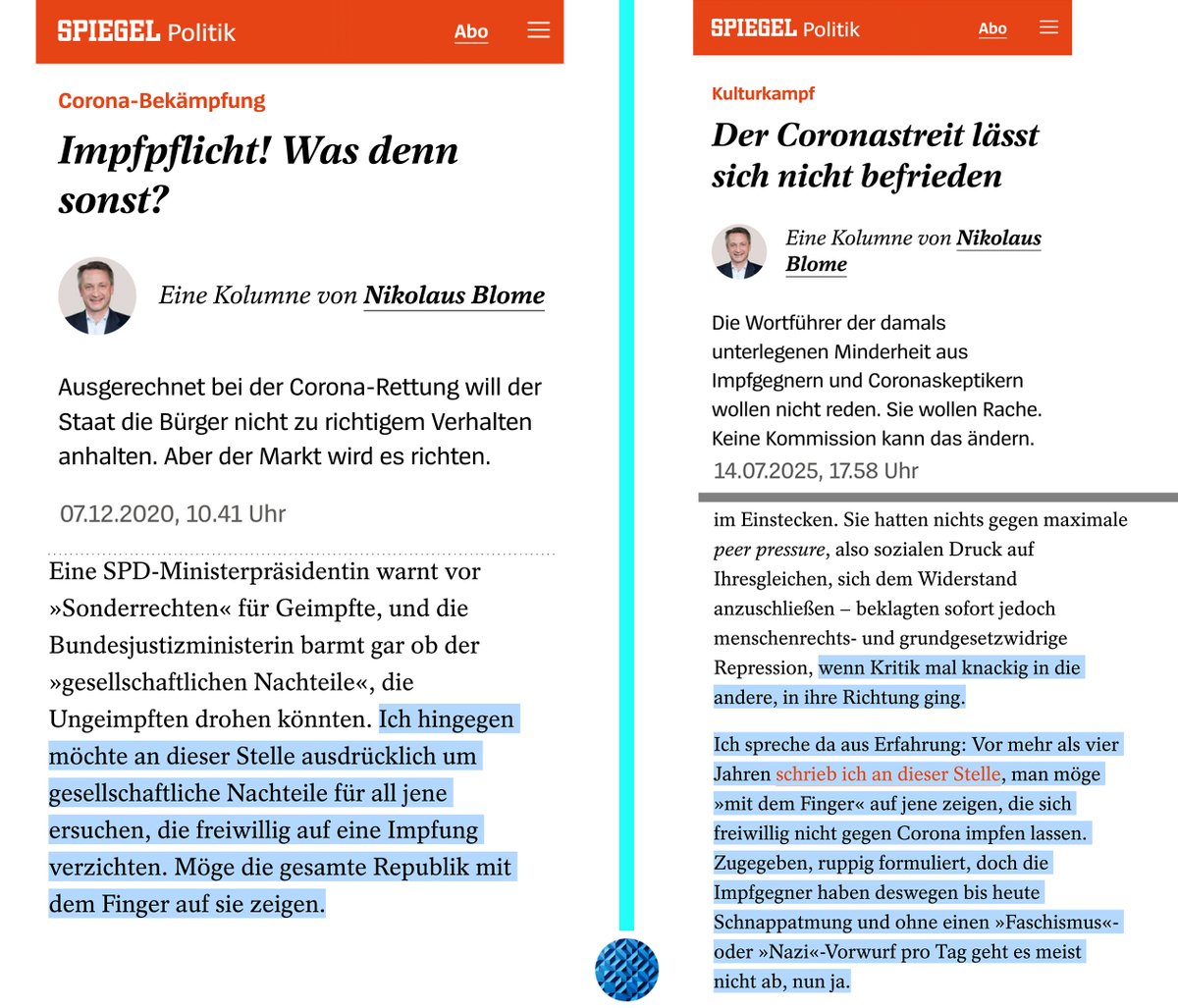 Nikolaus Blome.

Immer noch widerwärtig.