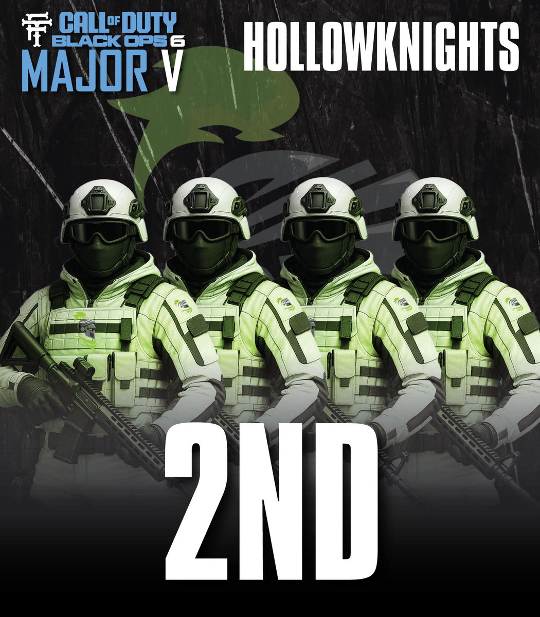 FT_CODLeague's tweet image. Last but certainly not least, our grand finalists, in 2nd place.. Hollowknights!
Thank you to @benstouttt, @Nick23, Jwal, and @Poparker1_ for their valiant effort!!