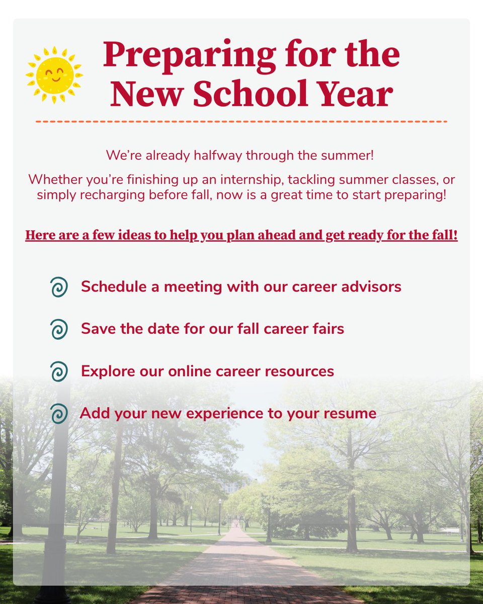 Summer is slowly coming to an end; here are a few ways to prepare for the upcoming fall semester.