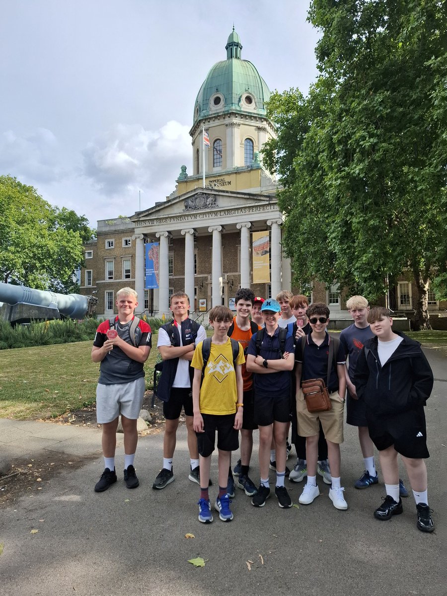 What a first day! Our Y9 history gang have explored statues around Parliament and enjoyed the Imperial War Museum. They are now chilling in Covent Garden, enjoying the music. #HistLondon2025