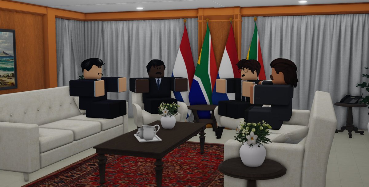 His Excellency, accompanied by the Director-General of DIRCO, received the Dutch Prime Minister and Foreign Minister in Pretoria for a productive meeting this evening. 

The Netherlands reaffirmed its strong support for SA and potential military cooperation in the future.

🇿🇦🤝🇳🇱