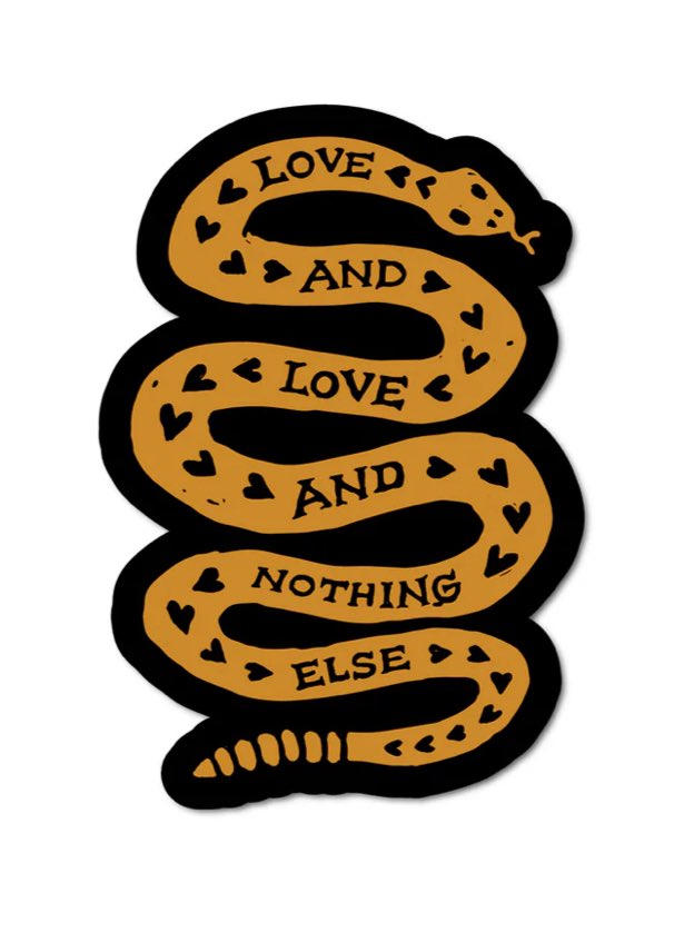 Trampled by Turtles (@tbtduluth) on Twitter photo NEW: Love Snake Sticker, now on our online store. 
Shop around here: trampled-by-turtles.myshopify.com NEW: Love Snake Sticker, now on our online store. 
Shop around here: trampled-by-turtles.myshopify.com