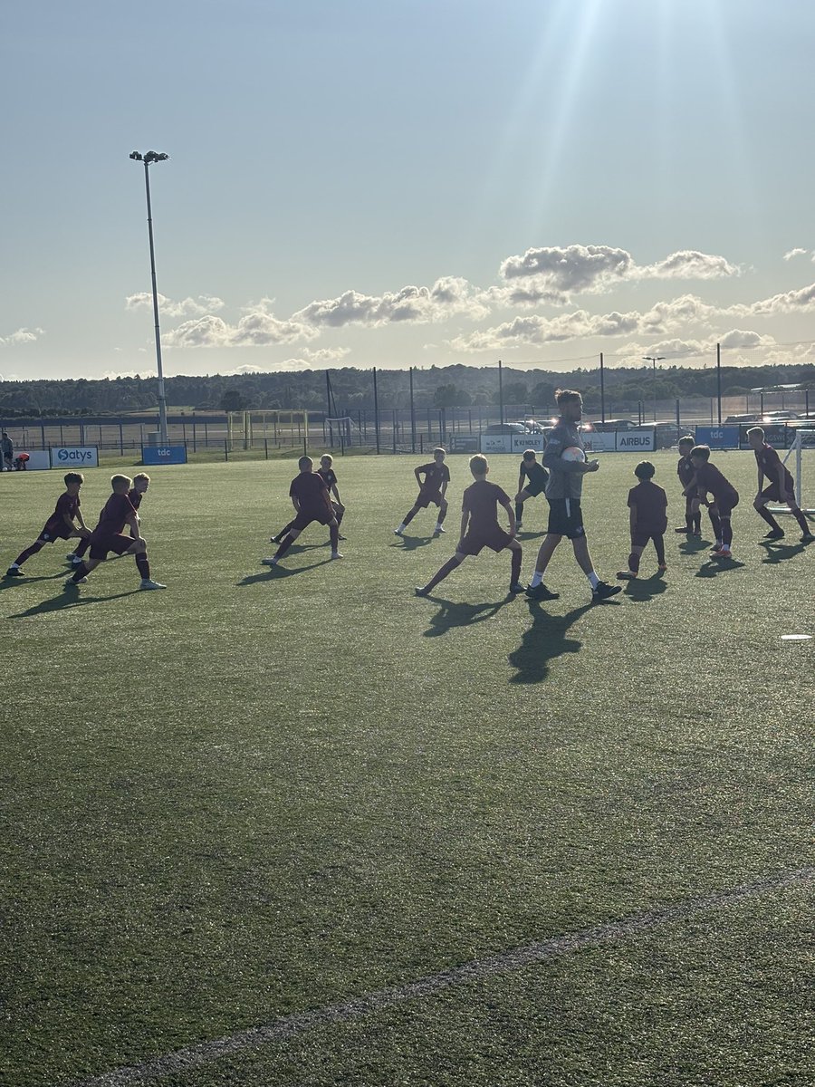 Academy preseason under way at the Hollingsworth group stadium  ⚽️✈️#youngwingmakers