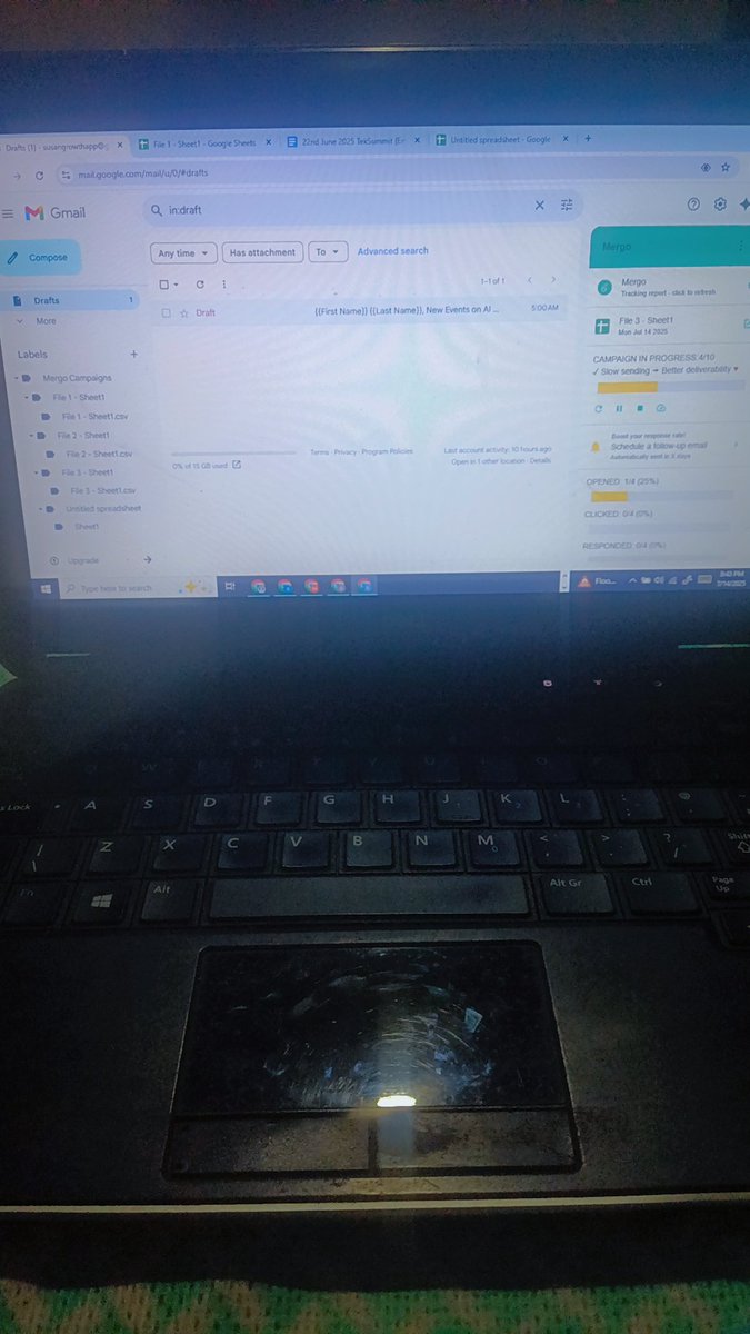 SusanM77110's tweet image. I built my first automated email sequence using Mergo:
✅ Set timing
✅ Personalized messages
✅ Linked Gmail

It worked!

I’m open to remote sales or marketing roles.
#emailmarketing #Mergo #SalesAutomation #LeadGeneration #OpenToWork