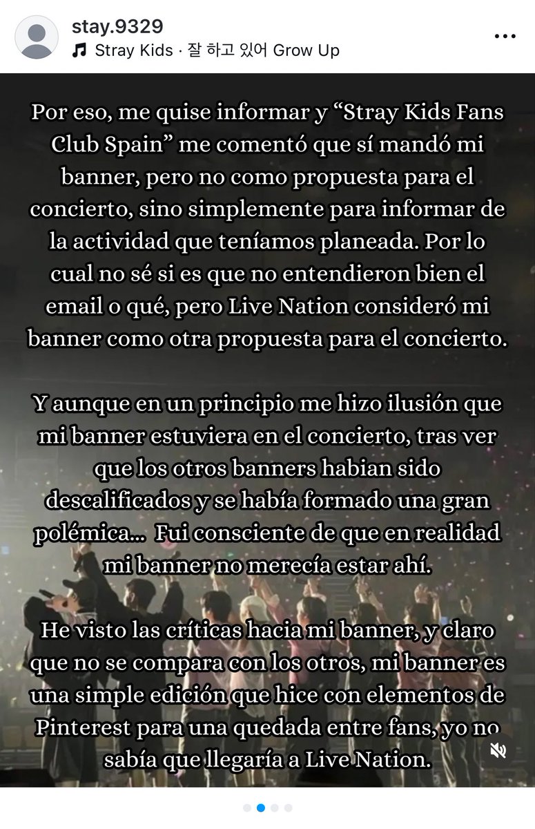 StrayKids_Spain's tweet photo. ‼️ACTUALIZACIÓN‼️

La persona que diseñó el banner que envió el fanclub y que eligió @LiveNationKpop ha compartido un post donde cuenta lo que ha pasado realmente y que HA RETIRADO SU CONSENTIMIENTO.

Le han enviado un correo a la promotora y permanecemos a la espera de novedades https://t.co/5T6oBPRCVX