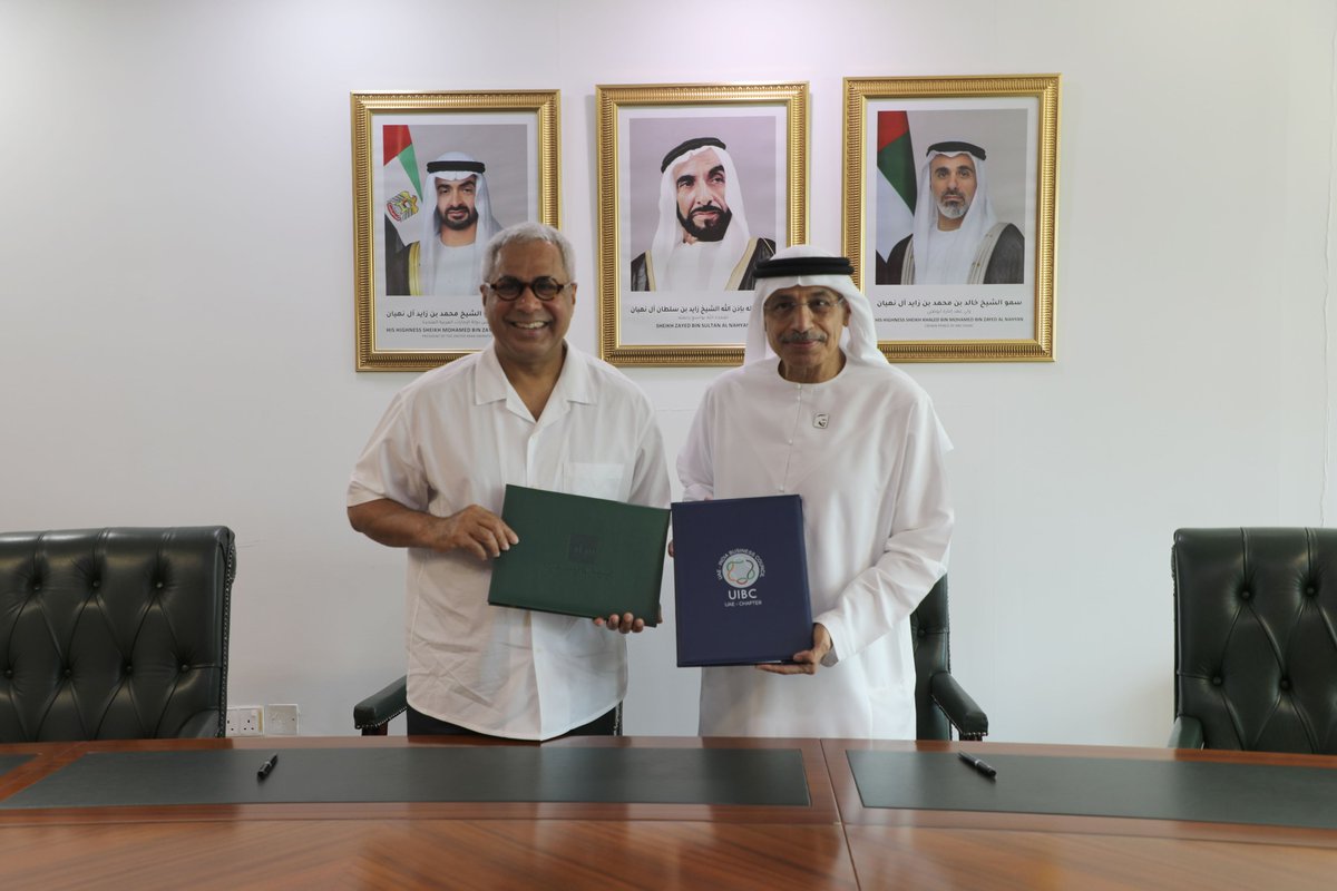 كلية أبوظبي للإدارة ومجلس الأعمال الإماراتي الهندي"يو آي بي سي‑يو سي يوقعان اتفاقية استراتيجية لتعزيز بيئة ريادة الأعمال للشباب الإماراتي اتفاقية تهدف إلى دعم مبادرات البحث الأكاديمي المشتركة، وإطلاق برامج مبتكرة تدمج بين التعليم والتجارة لتأسيس جيل ريادي قادر على المنافسة