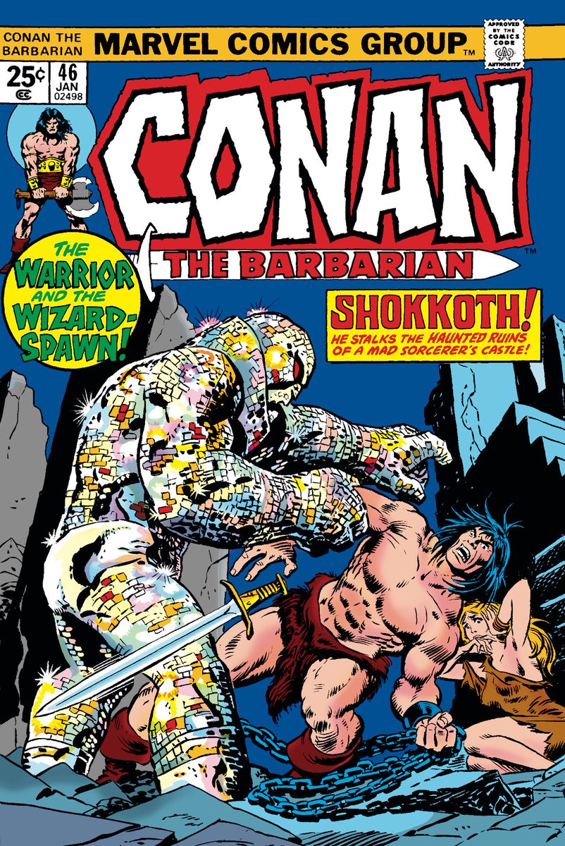 conanbycrom's tweet image. Behold these mighty retro covers featuring incredible monstrous foes from the age of Marvel! Glorious relics of blood, steel, and sorcery! Which is the one that stirs your warrior’s heart most? Which monster would you be most intrigued to face??
#conan #conanthebarbarian #marvel…